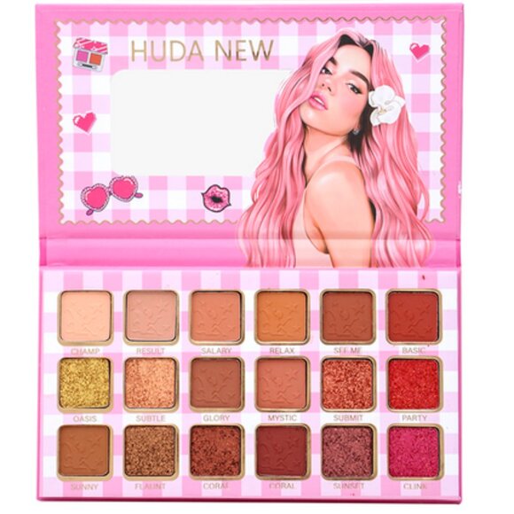 HUDA Beauty 18-Color Eyeshadow Palette with Mirror NEW - Picture 1 of 1